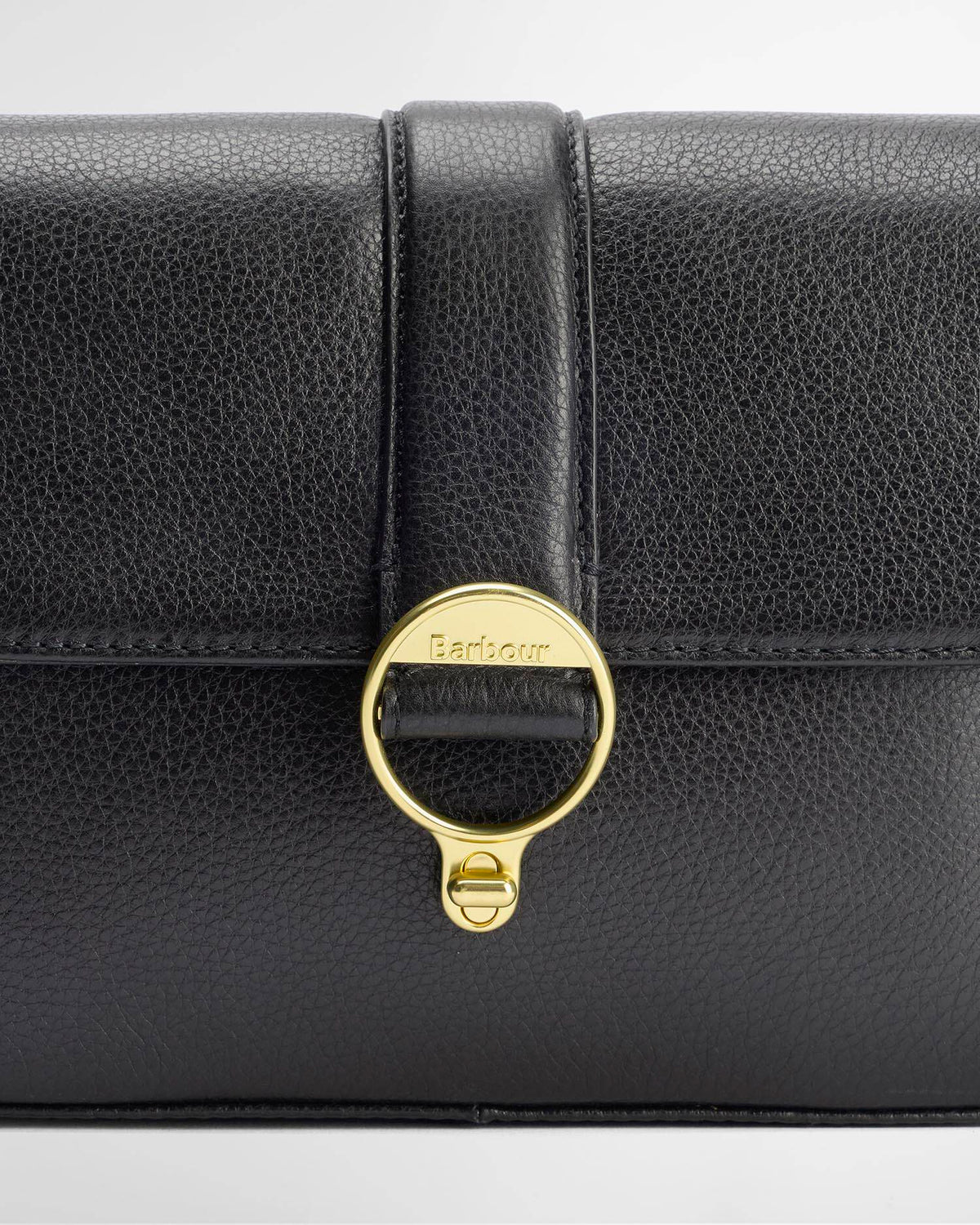 Barbour Rosa Leather Crossbody Bag Black