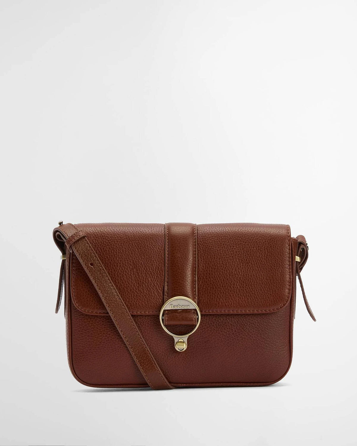 Barbour Rosa Leather Crossbody Bag Brown