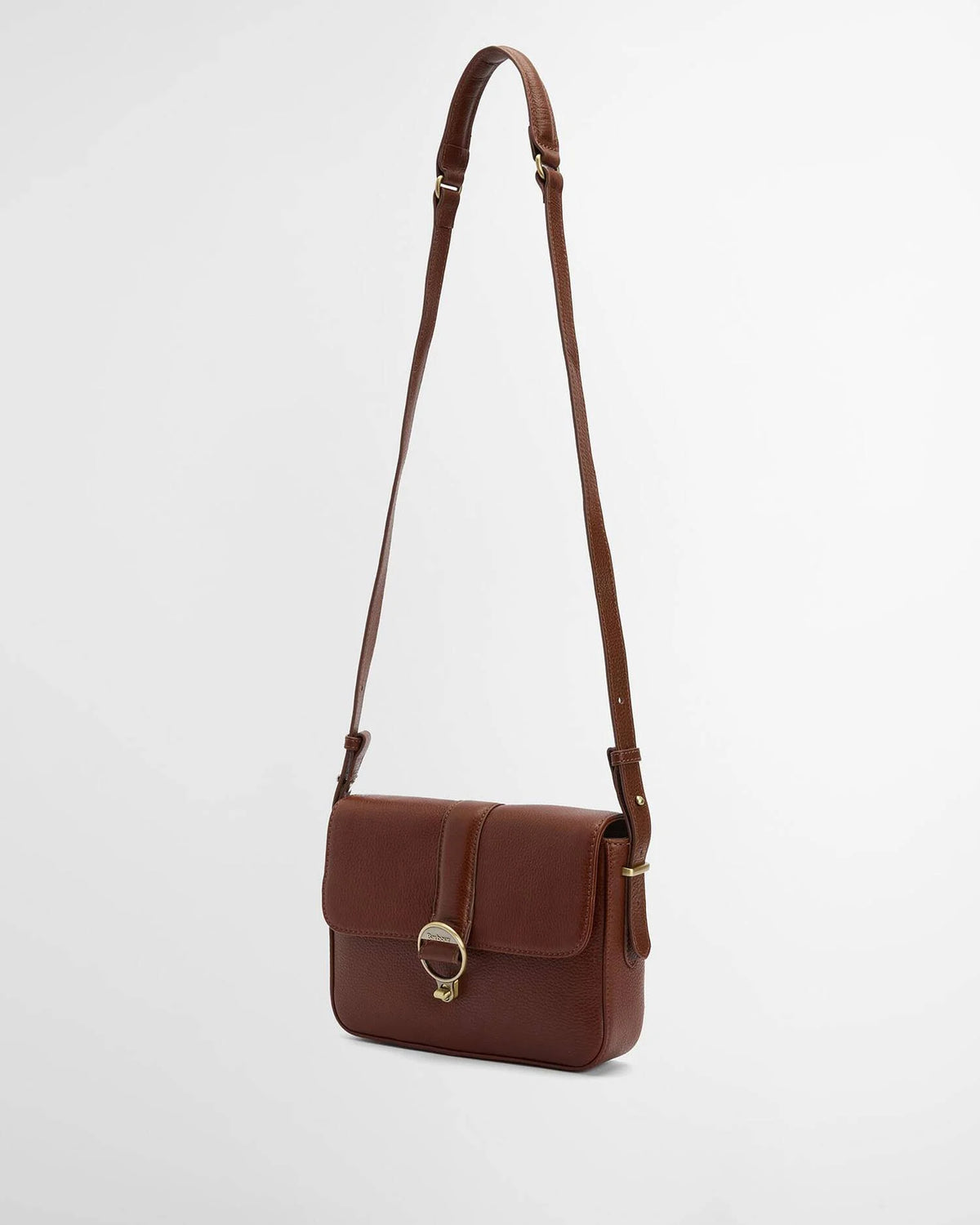 Barbour Rosa Leather Crossbody Bag Brown
