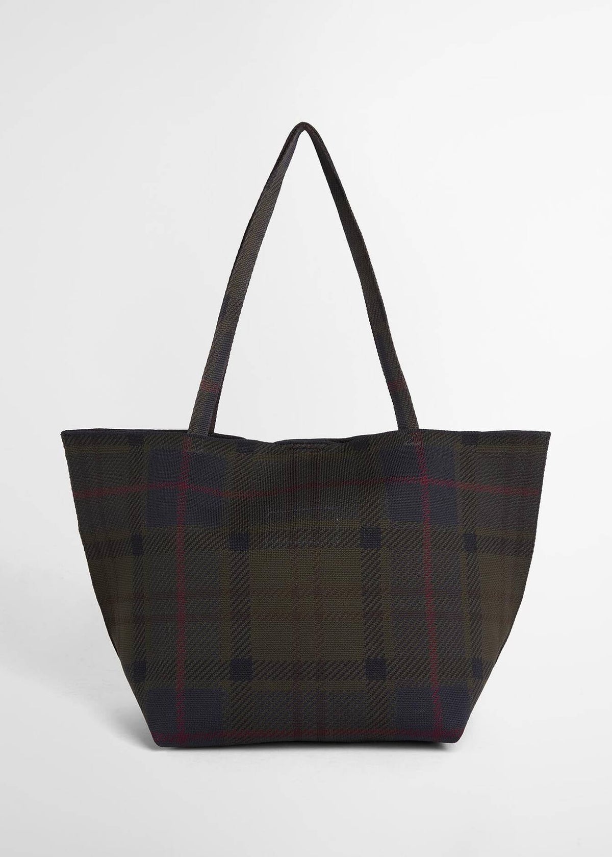 Barbour Layla Tartan Tote Bag Shadow Classic Tartan