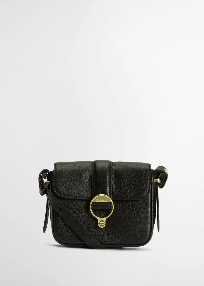 Barbour Mini Rosa leather Crossbody Bag Black