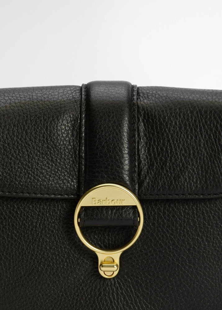 Barbour Mini Rosa leather Crossbody Bag Black