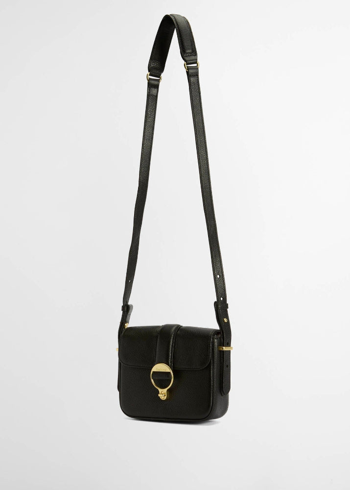 Barbour Mini Rosa leather Crossbody Bag Black