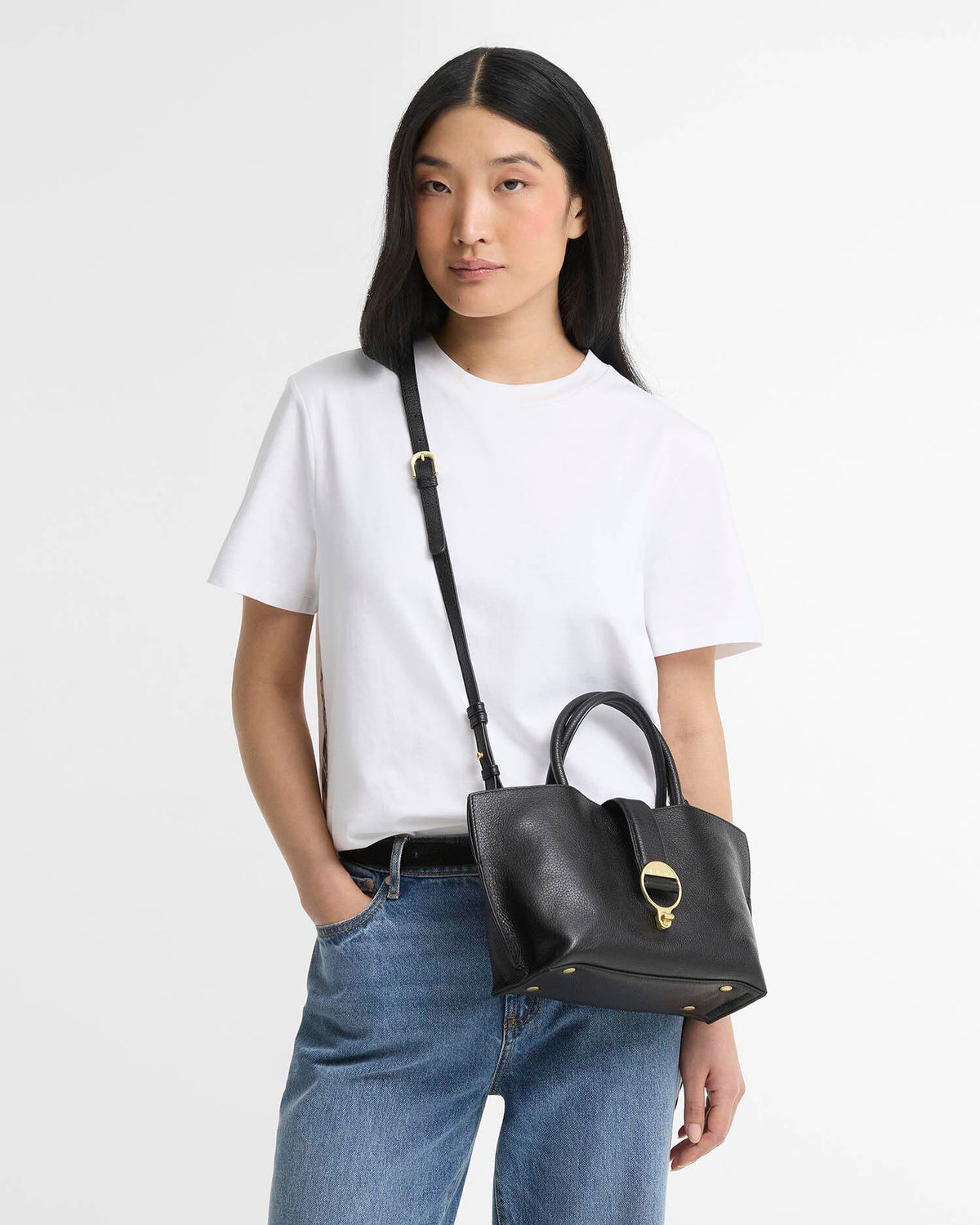 Barbour Alder Mini Leather Tote Bag