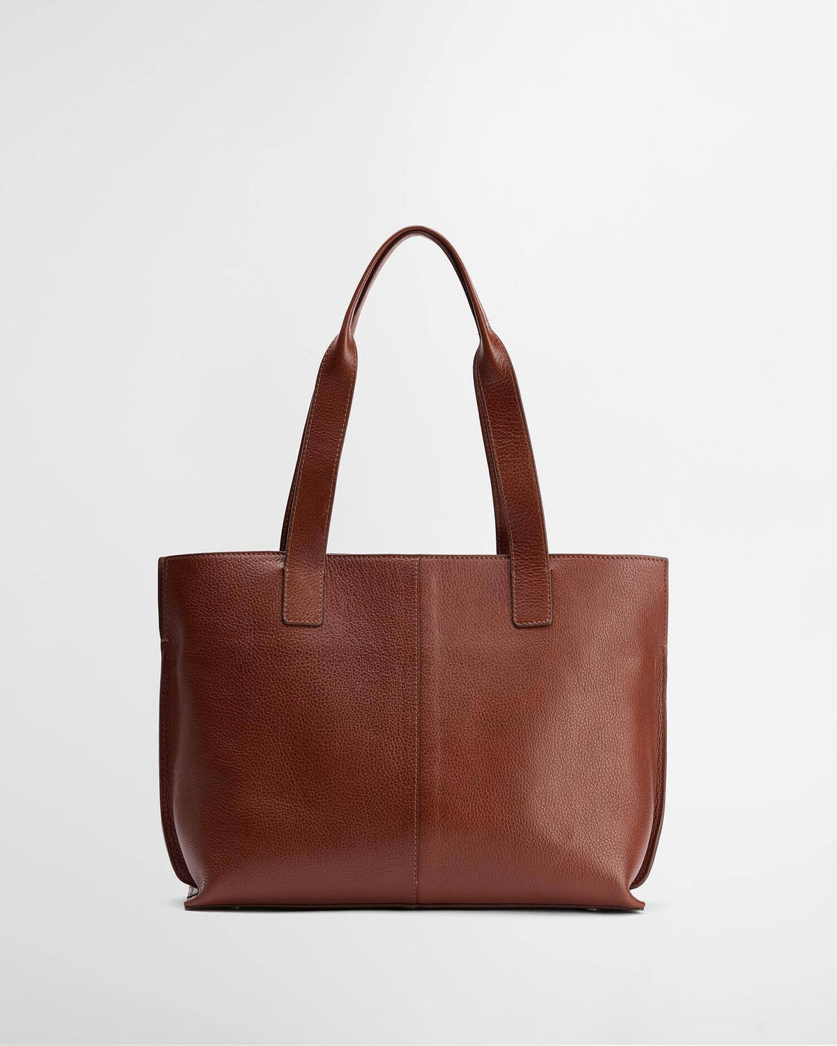 Barbour Alder Large Leather Tote Bag Brown