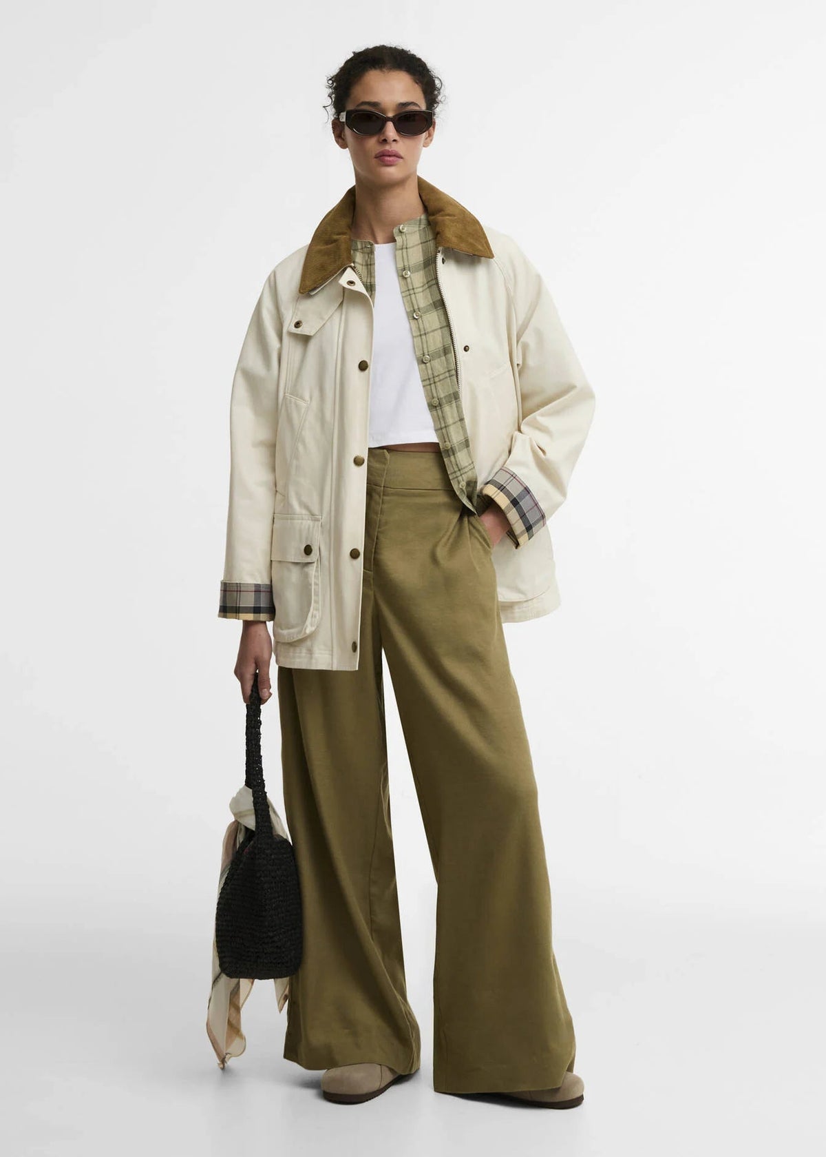 Barbour Modern Beadnell Casual Jacket  Pearl Beige