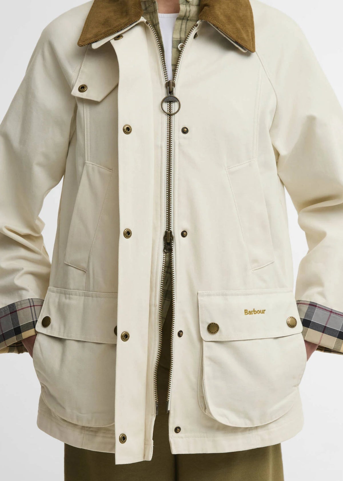 Barbour Modern Beadnell Casual Jacket  Pearl Beige