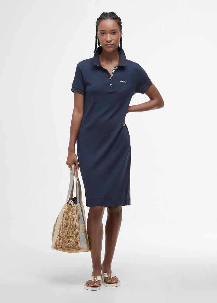 Barbour Polo Dress Navy