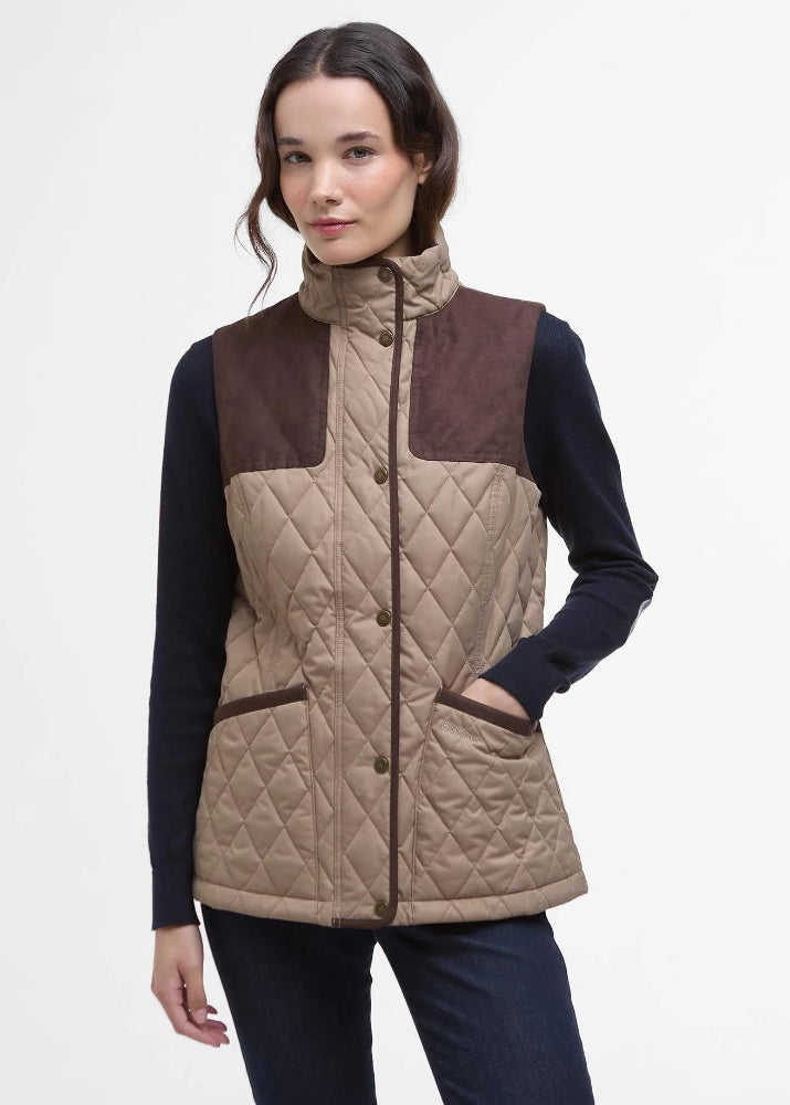 Barbour Keeper Wear Quilted Gilet Beige