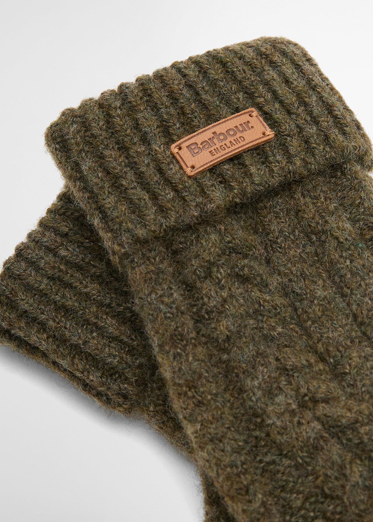 Barbour Elsdon Knitted mittens Olive