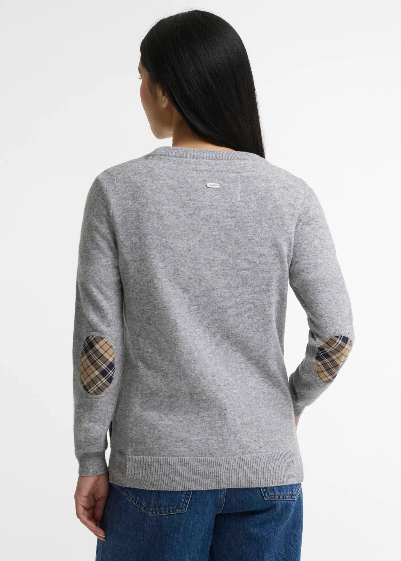 Barbour Pendle Crew Grey Merl/Birchwood Tartan