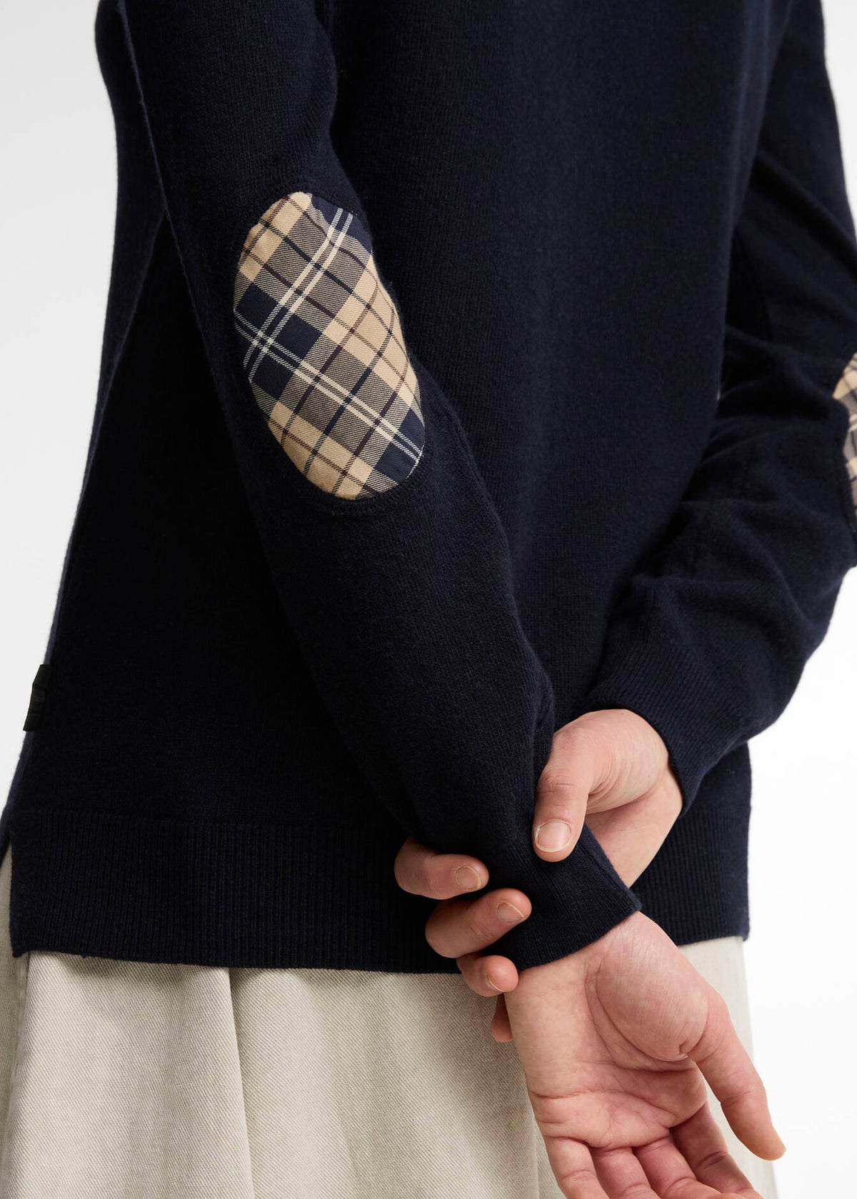 Barbour Pendle Crew Navy Birchwood Tartan