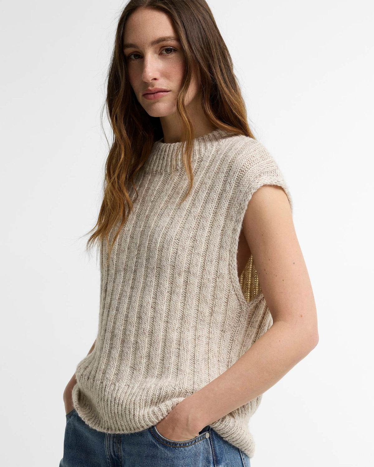 Barbour Anastasia Knitted Vest Cloud Multi