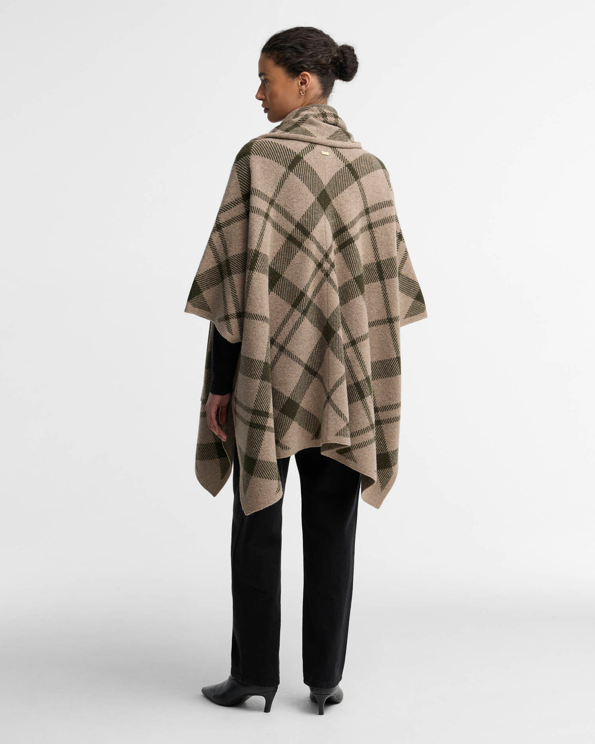 Barbour Vienna Knitted Cape Warm Trench Multi