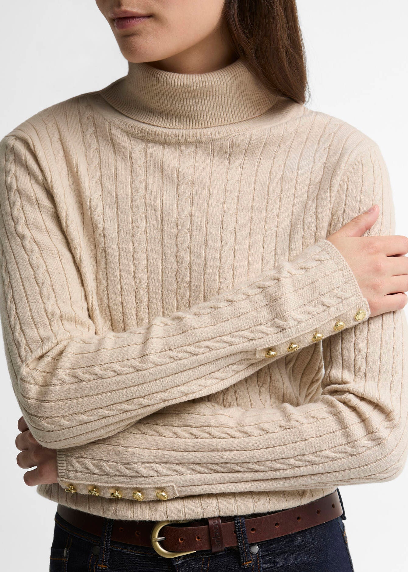 Barbour Georgette Knitted Jumper Birch