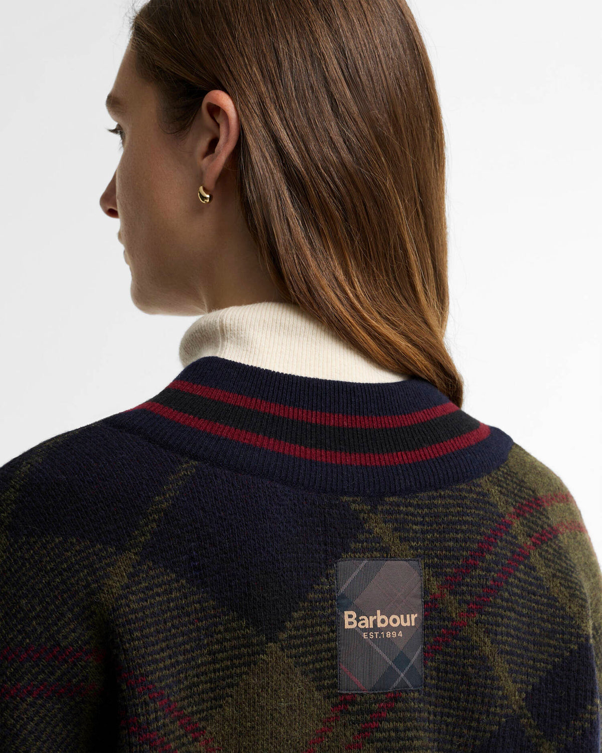 Barbour Shae Knitted Jumper Shadow Classsic Tartan