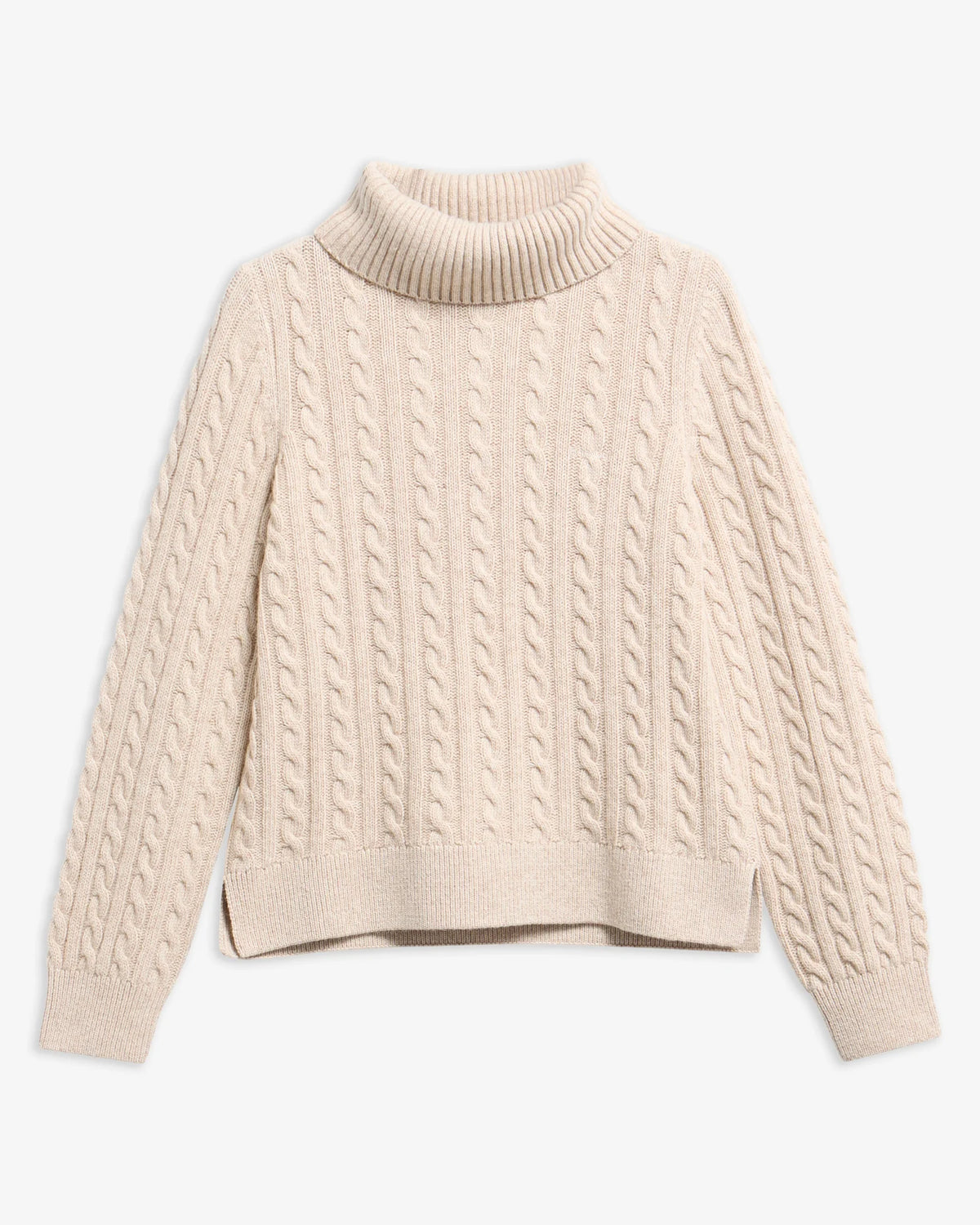 Barbour Ambleside Cable Knitted Jumper Oatmeal