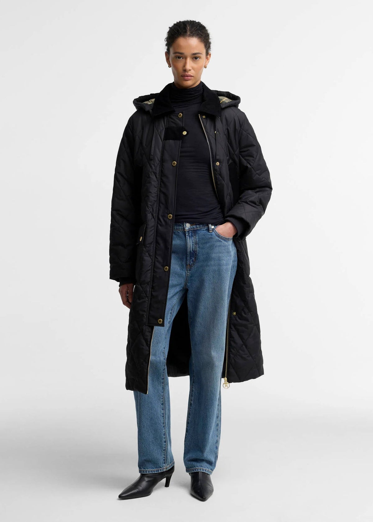 Barbour Rudson Quilt Black