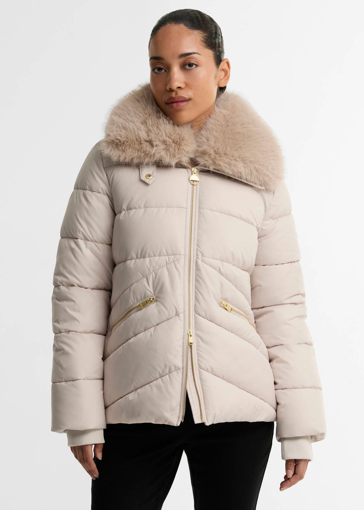 Barbour International Cyrus Puffer Jacket Cream