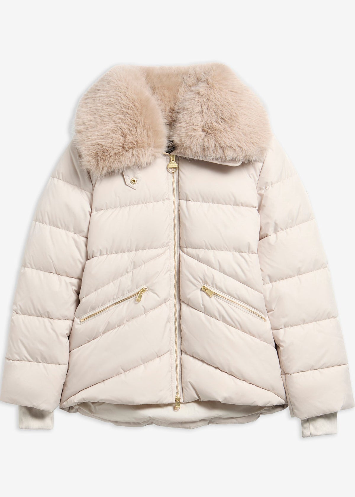 Barbour International Cyrus Puffer Jacket Cream