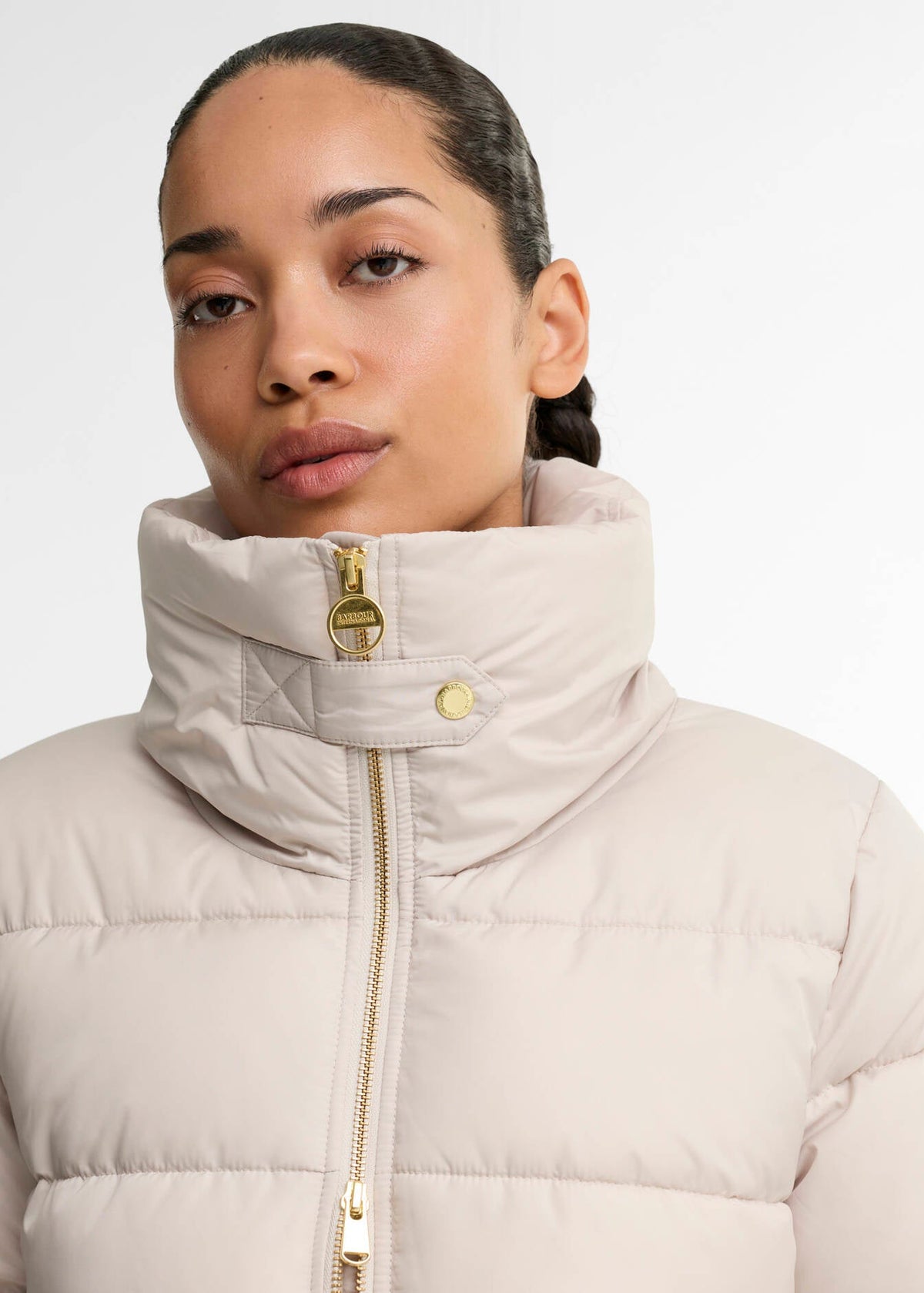 Barbour International Cyrus Puffer Jacket Cream