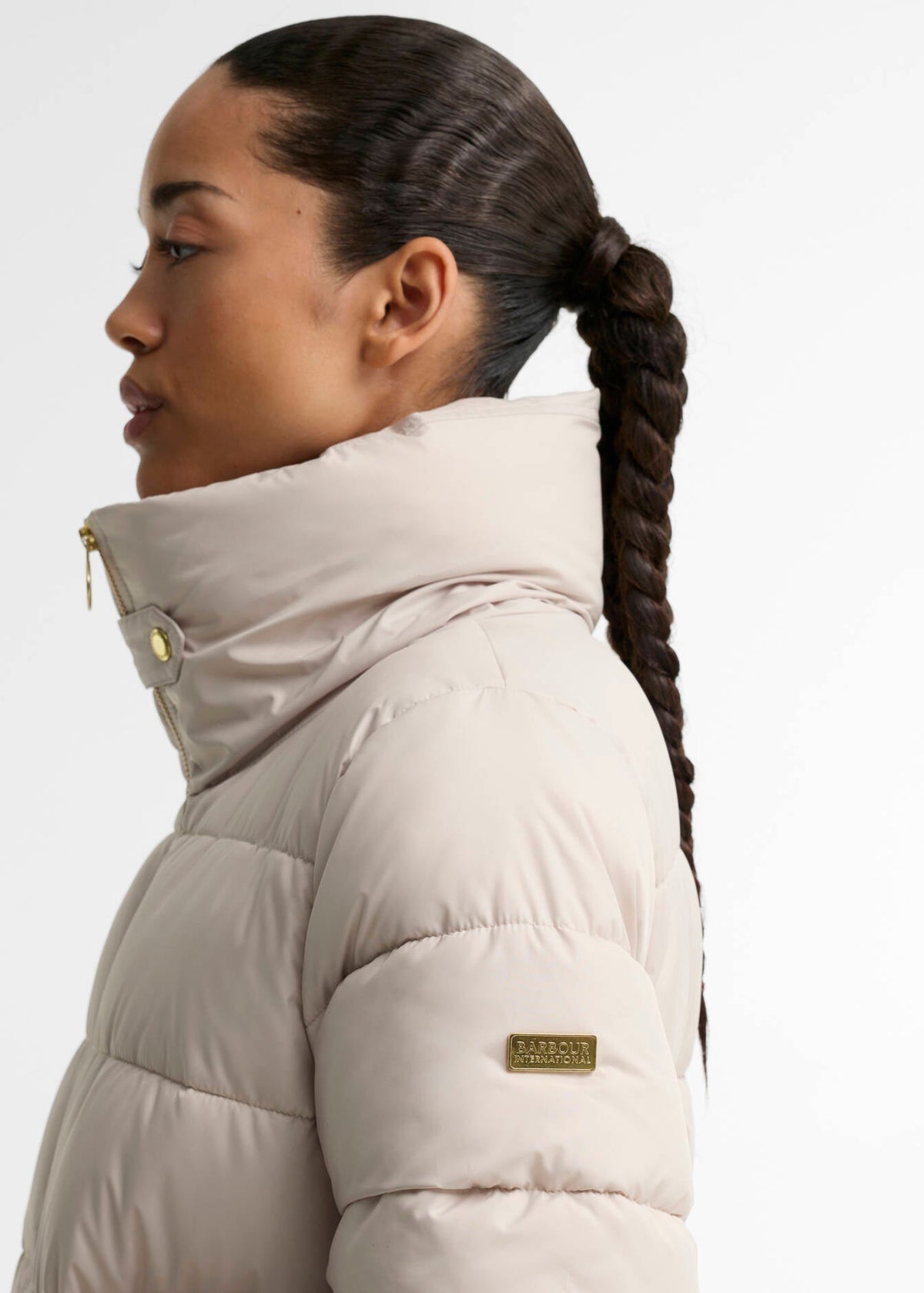 Barbour International Cyrus Puffer Jacket Cream