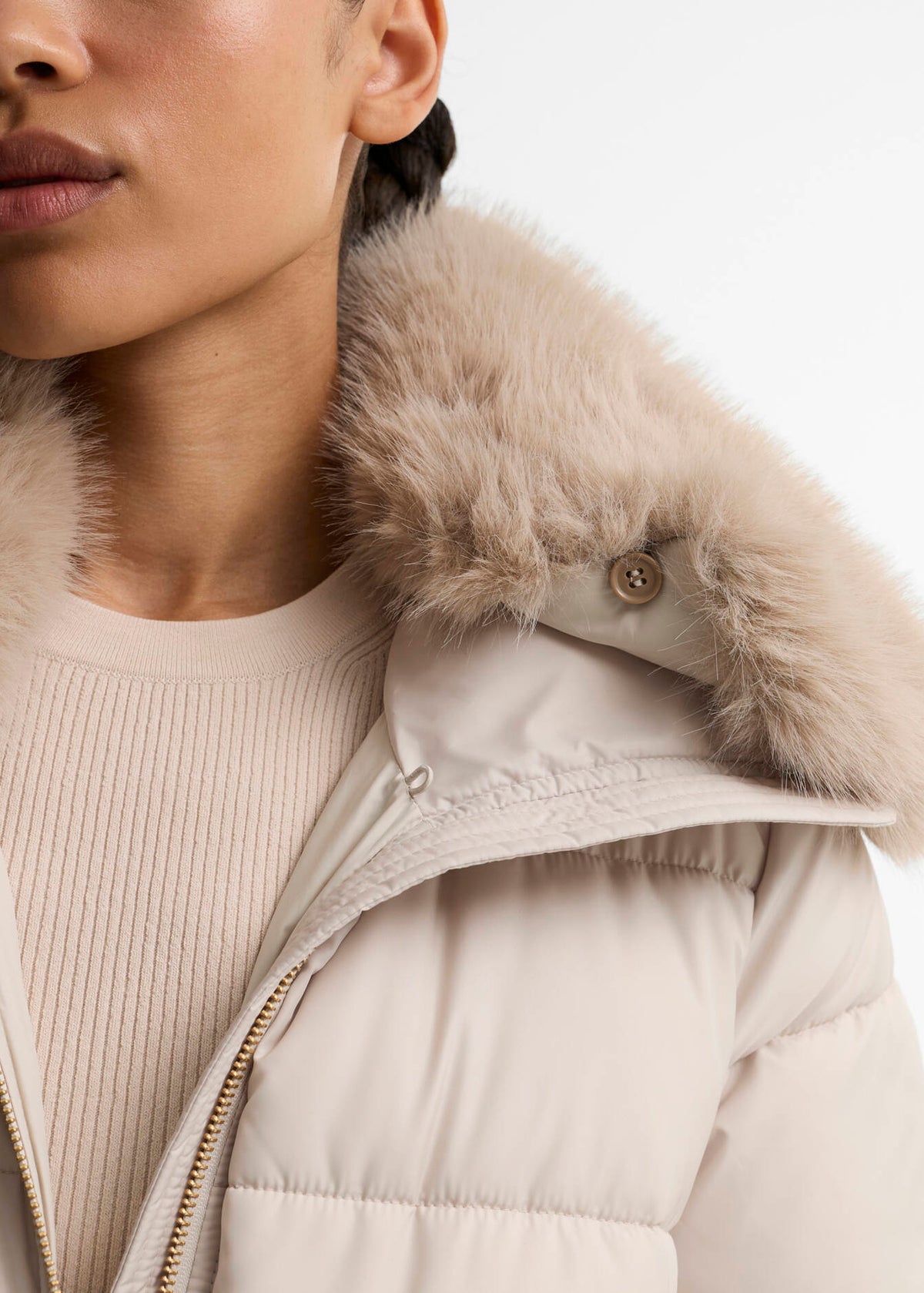 Barbour International Cyrus Puffer Jacket Cream