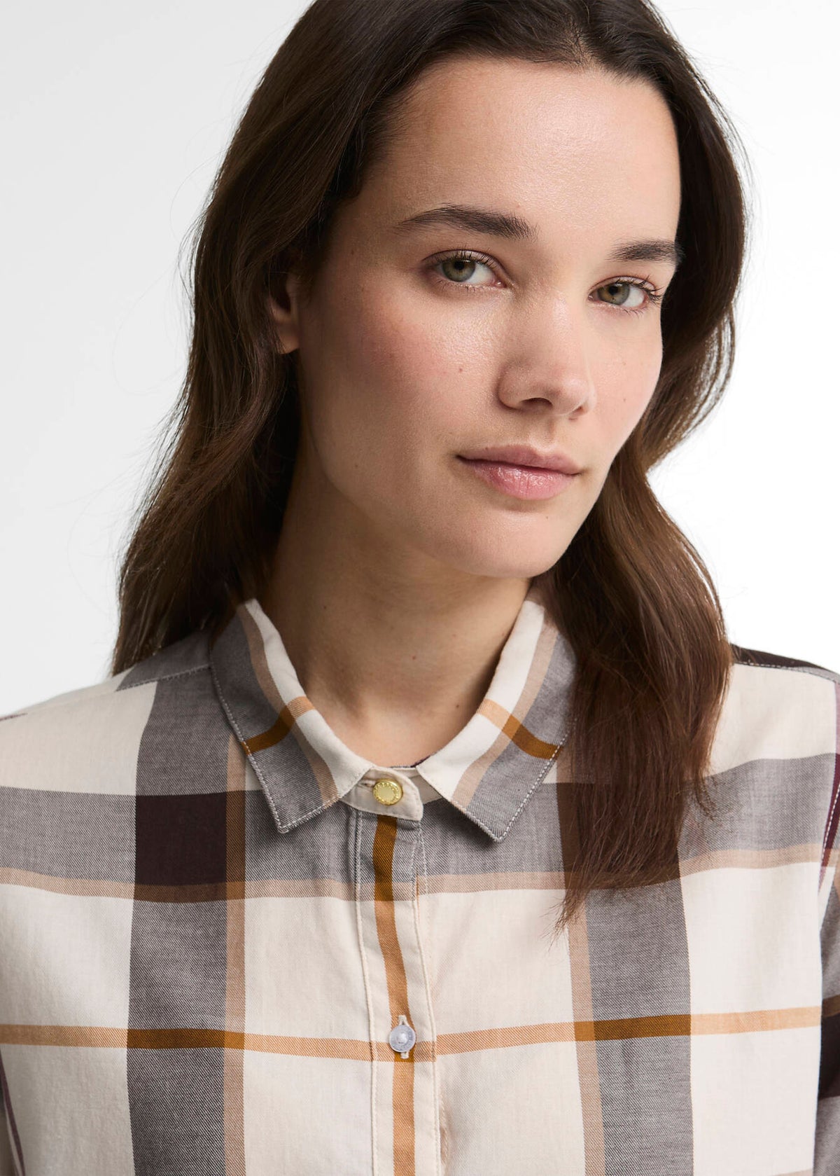 Barbour Moorland Shirt Ecru Multi Tartan