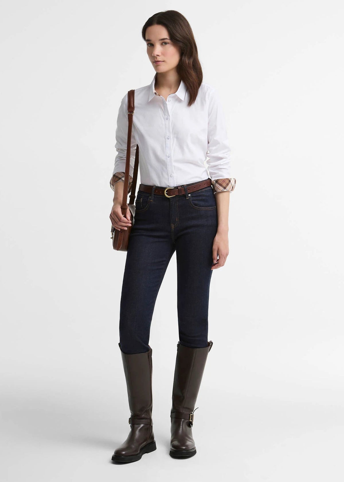 Barbour Derwent Shirt White/Cedarwood