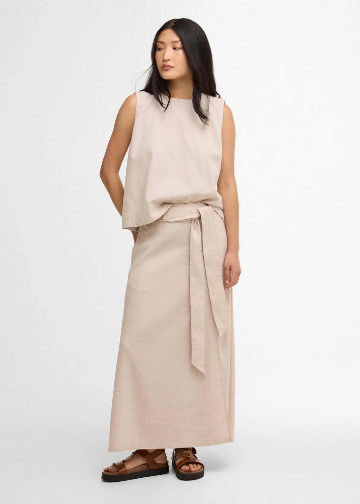 Barbour Gabby Skirt Maxi Skirt Beige