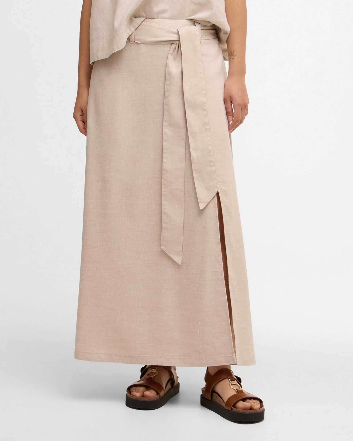 Barbour Gabby Skirt Maxi Skirt Beige