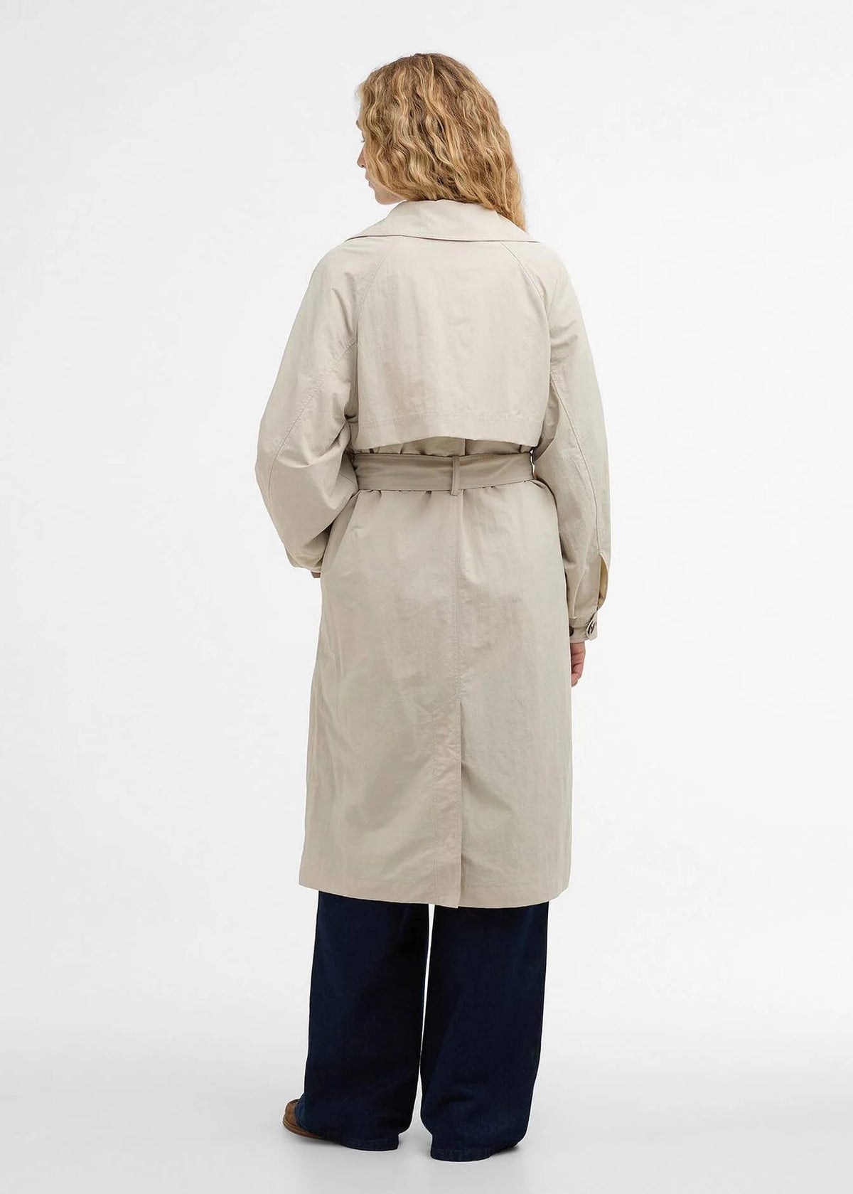 Barbour Layla Trenchcoat Showerproof Jacket Stone