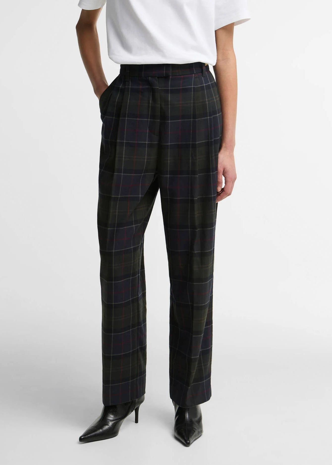 Barbour Deliah Trousers Shadow Classic Tartan