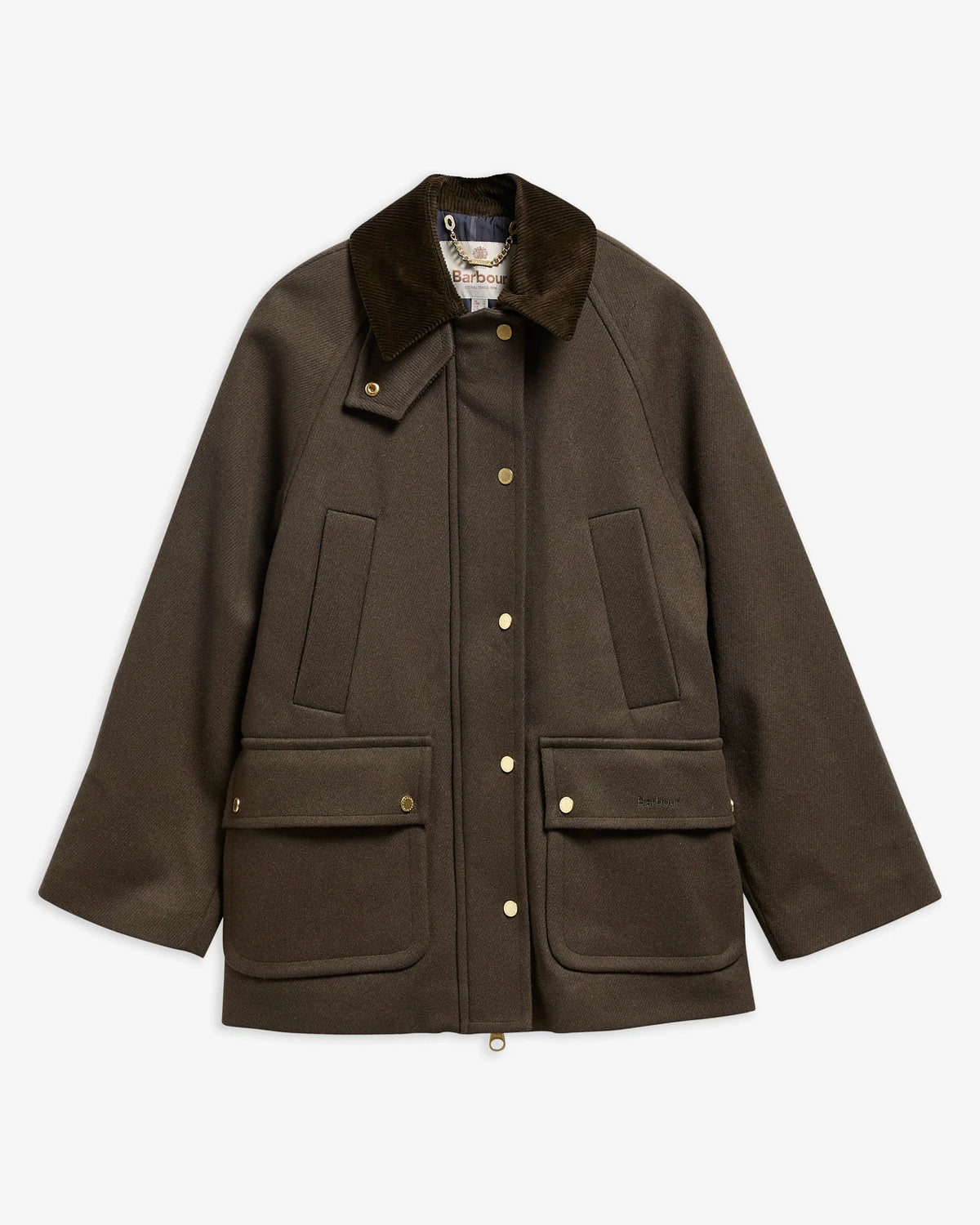 Barbour Bedale Wool Olive