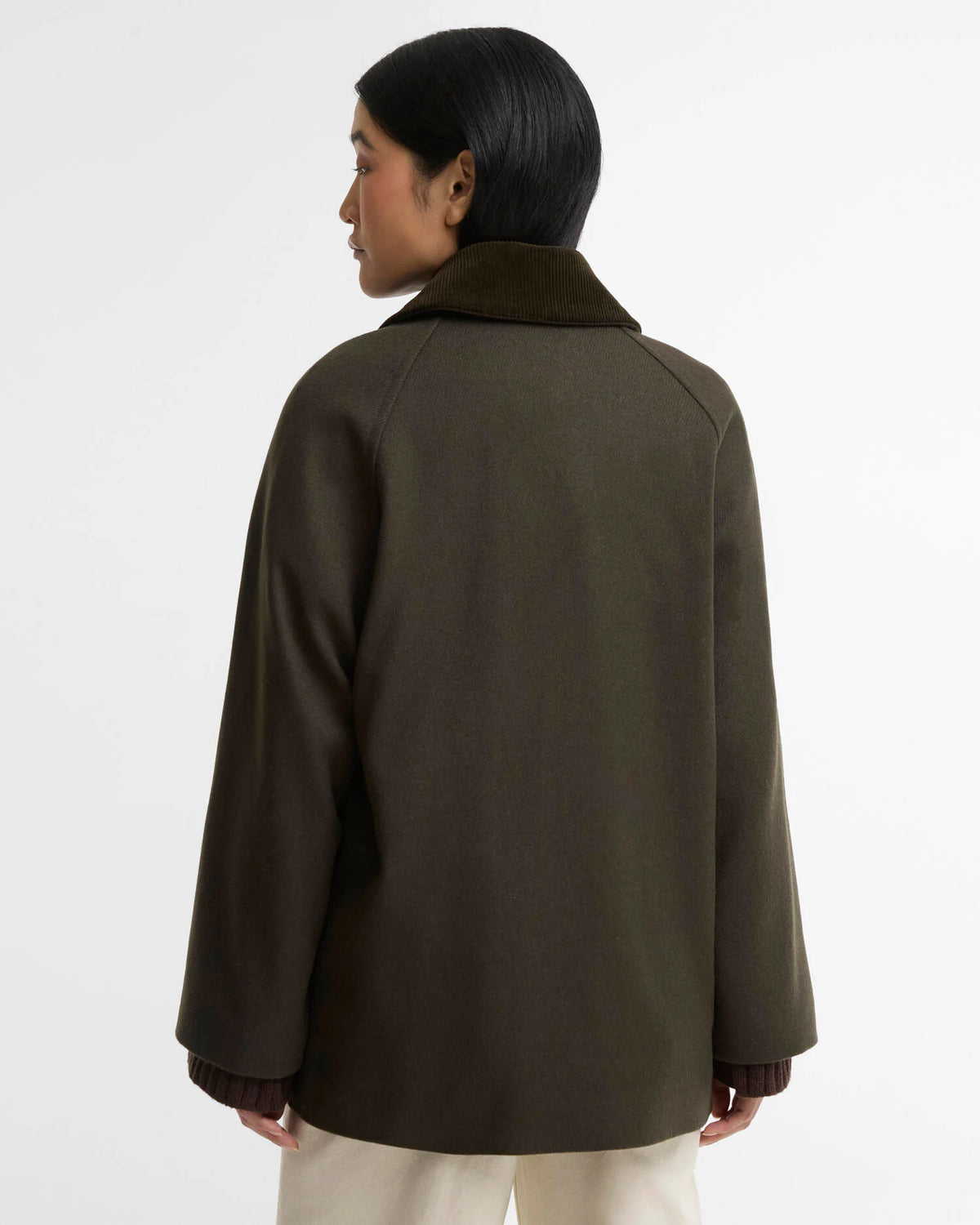Barbour Bedale Wool Olive