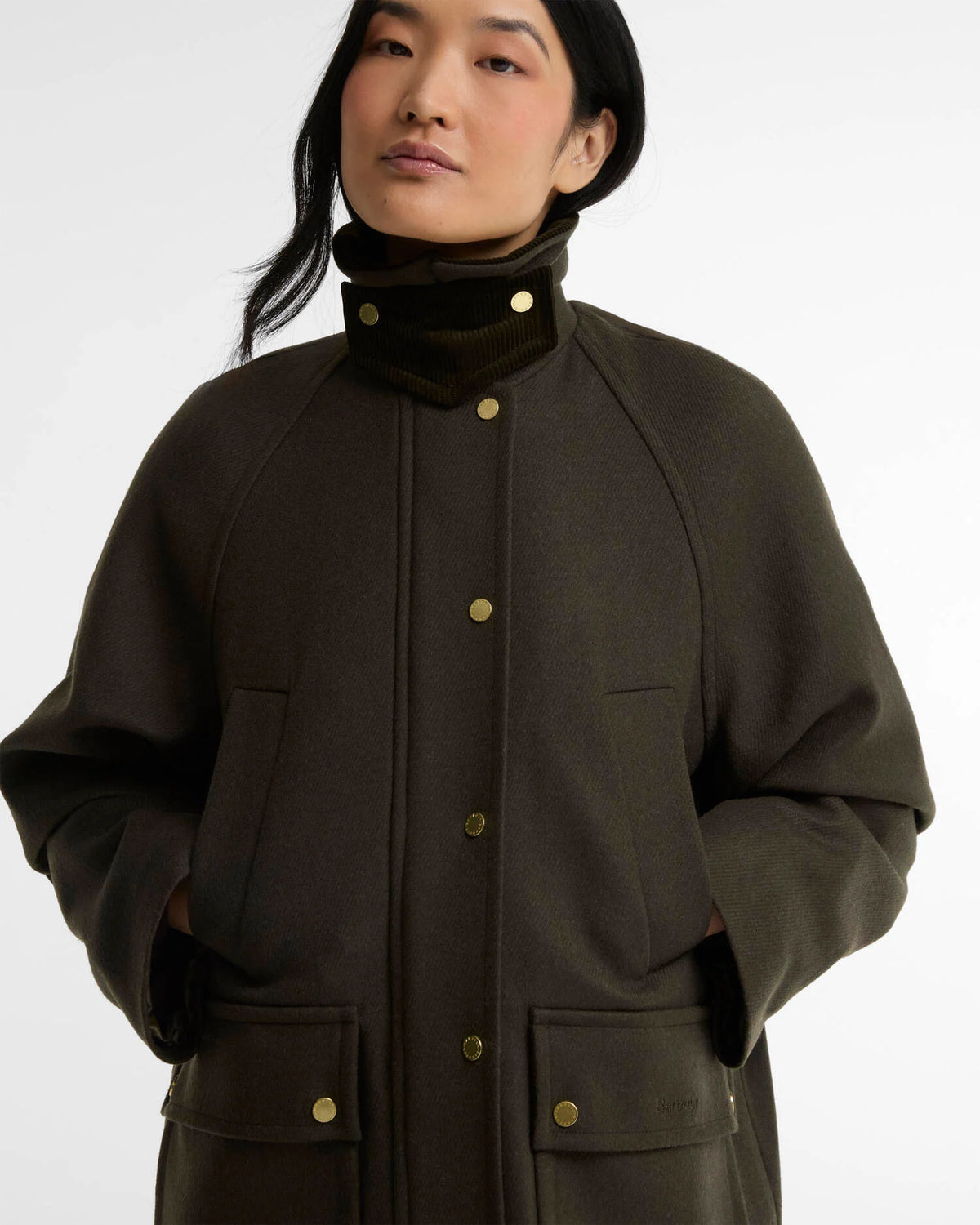 Barbour Bedale Wool Olive