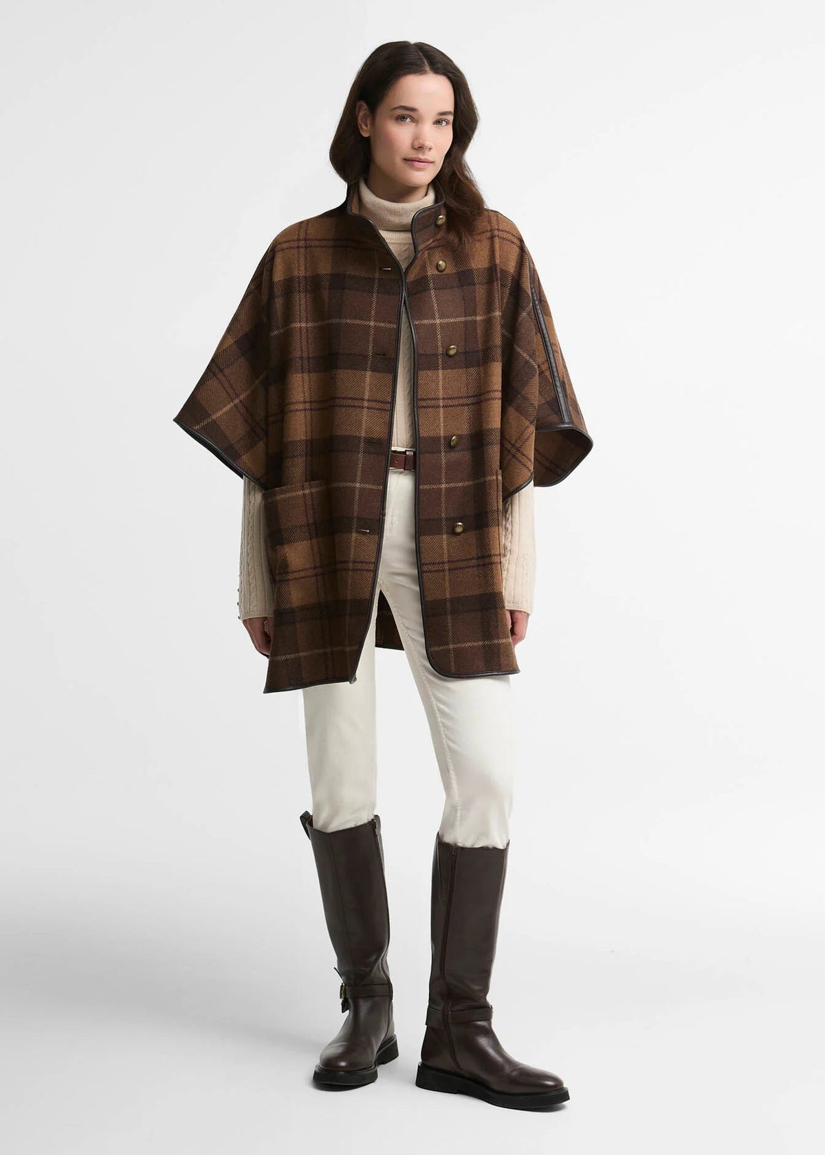 Barbour Clemency Wool Brown