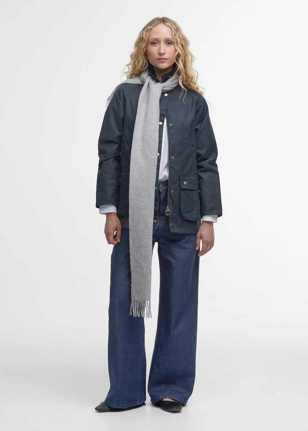 Barbour Acorn Wax Jacket Navy