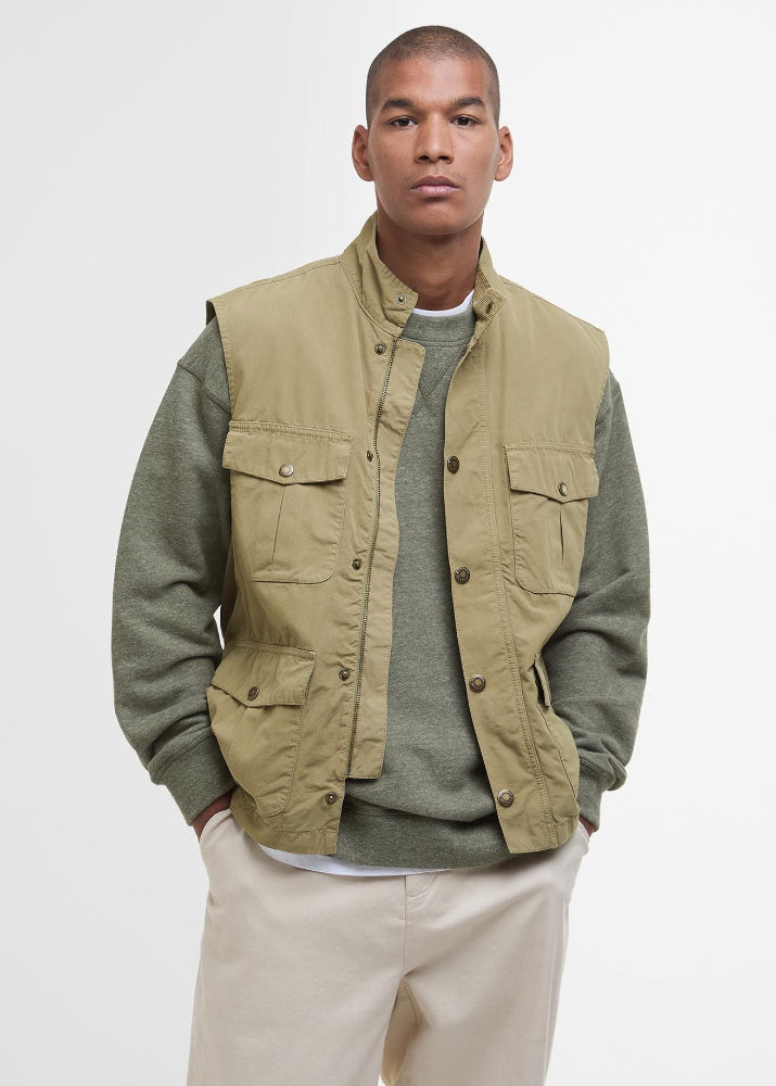 Barbour Casual Corbridge Gilet Bleached Olive