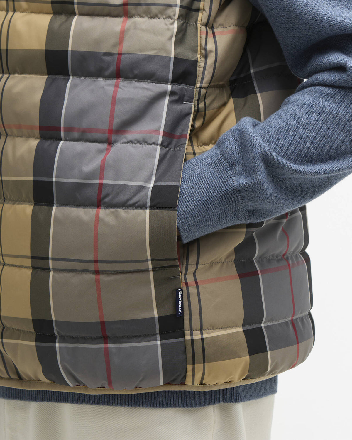 Barbour Reversible Tartan Puffer Gilet Tartan