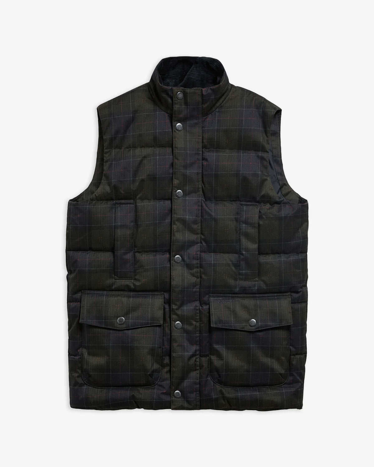 Barbour Lonnen Tartan Puffer Gilet Classic Tartan