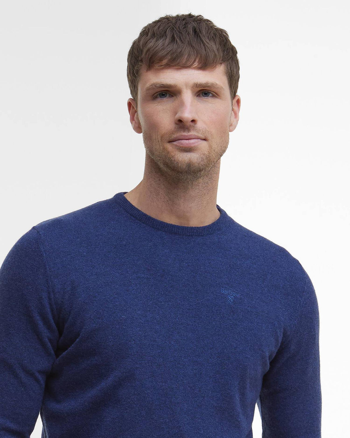 Barbour Ess Lambswool Crew Deep Blue