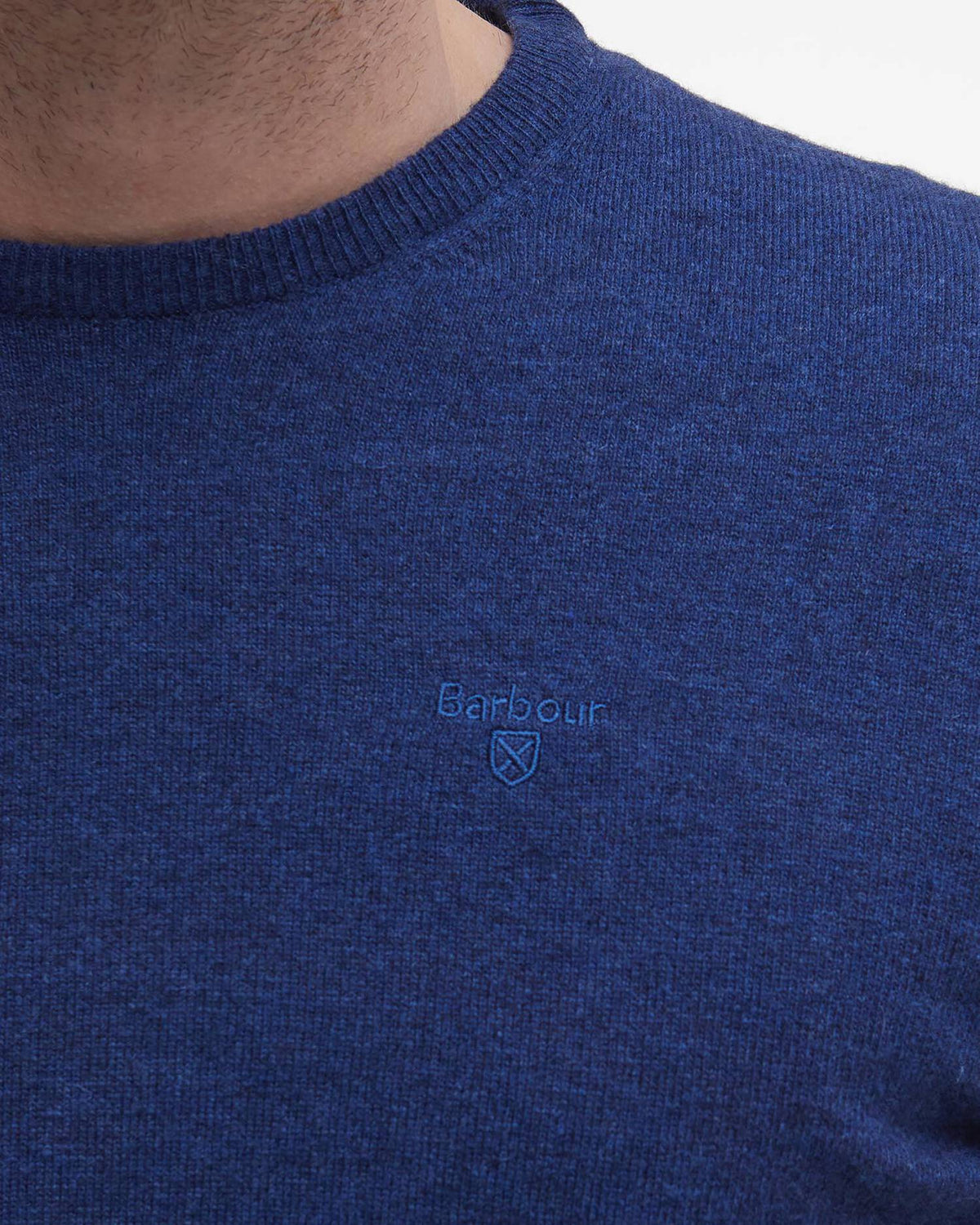 Barbour Ess Lambswool Crew Deep Blue