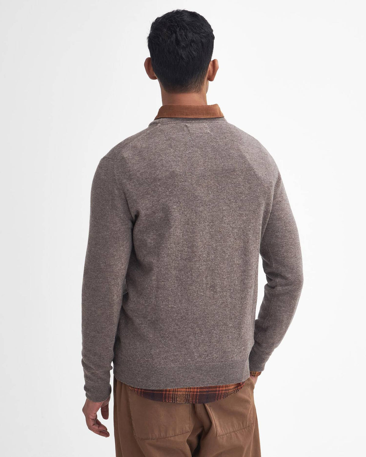 Barbour Ess Lambwool Crew Neck Dark Stone