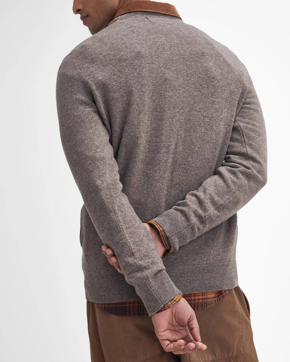 Barbour Ess Lambwool Crew Neck Dark Stone