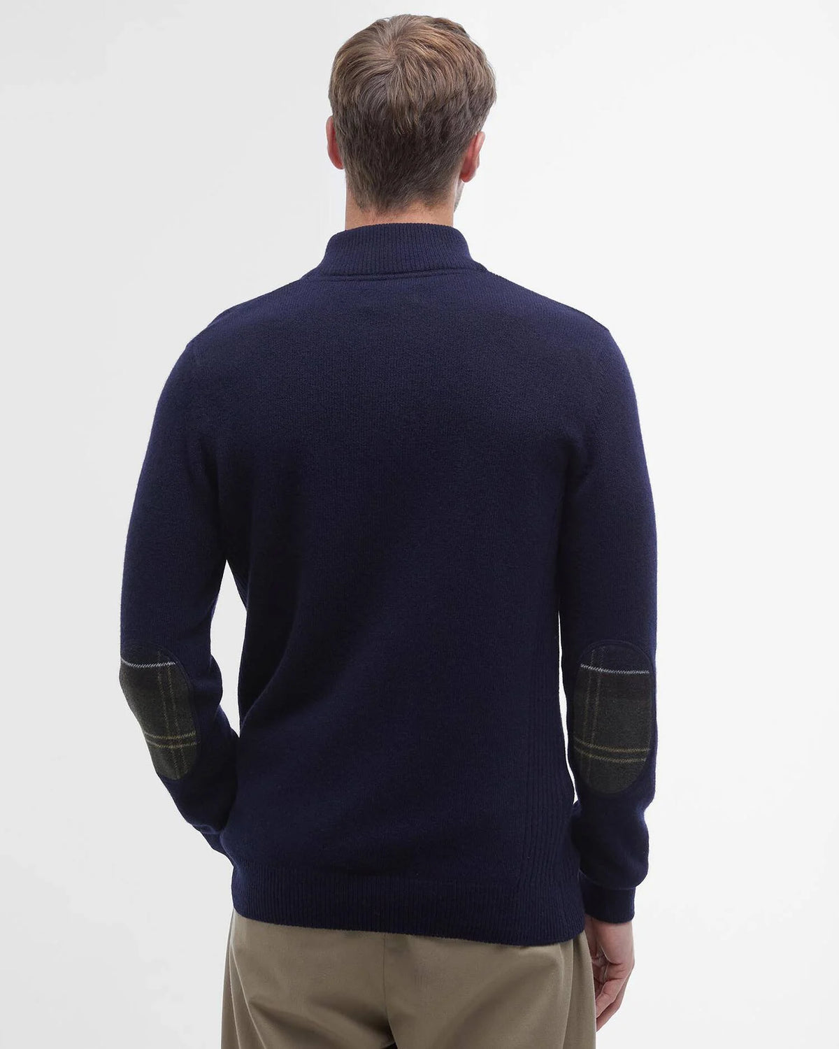 Barbour Holden Half Zip Wool Navy