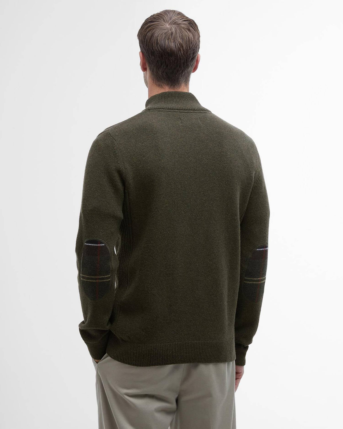 Barbour Holden Half Zip Olive Marl