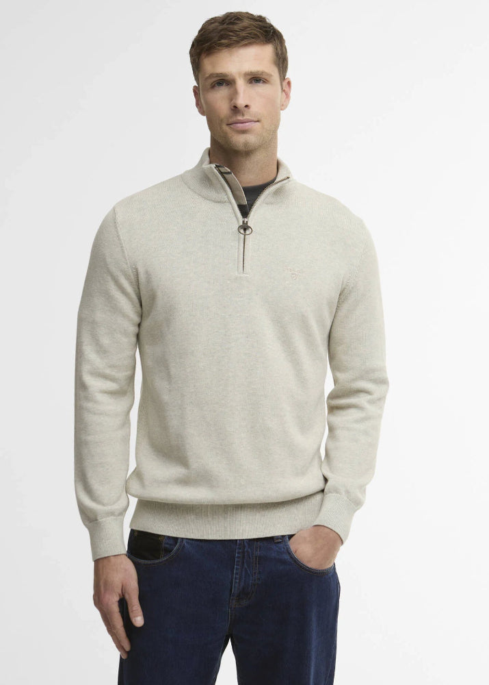 Barbour Cotton Half Zip Neutral