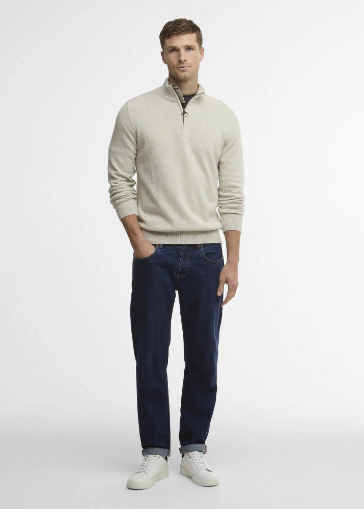 Barbour Cotton Half Zip Neutral