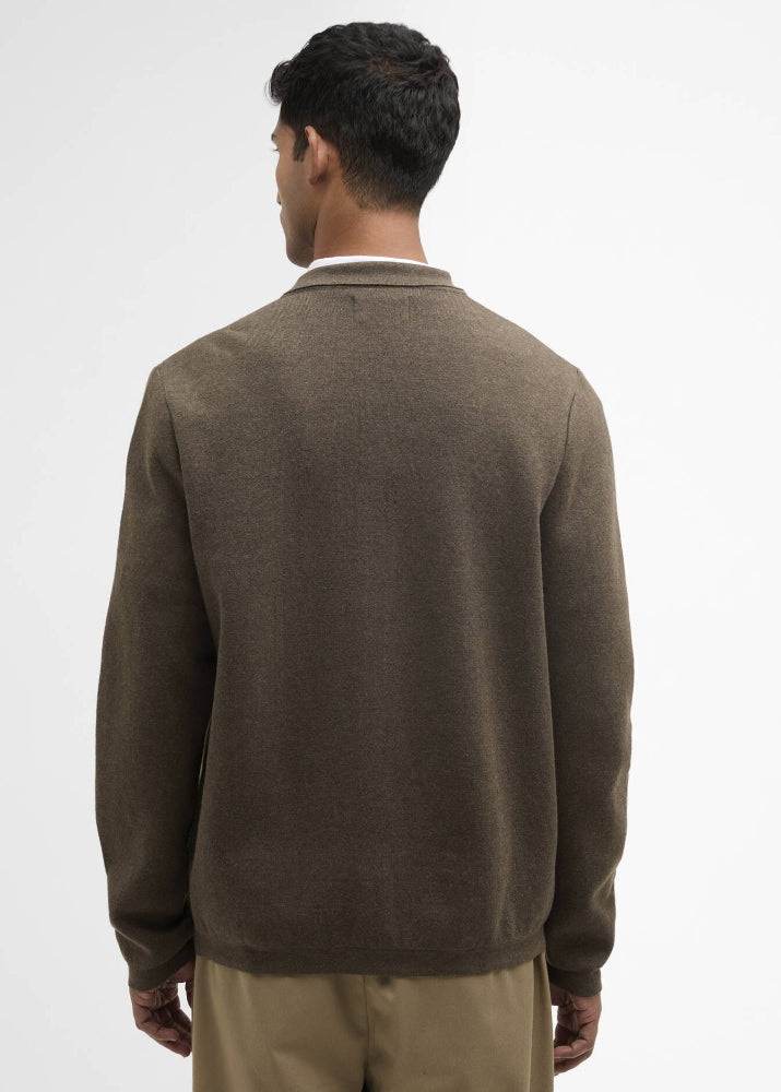 Barbour Crowcombe Knitted Zip Thru Olive